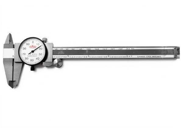Shars Dial Caliper Stainless Steel 0-6" Precision Measuring Tool White-0