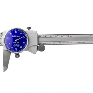 Mitutoyo Dial Caliper 505-742-51 Ultra Smooth Sliding Shock Protection-0