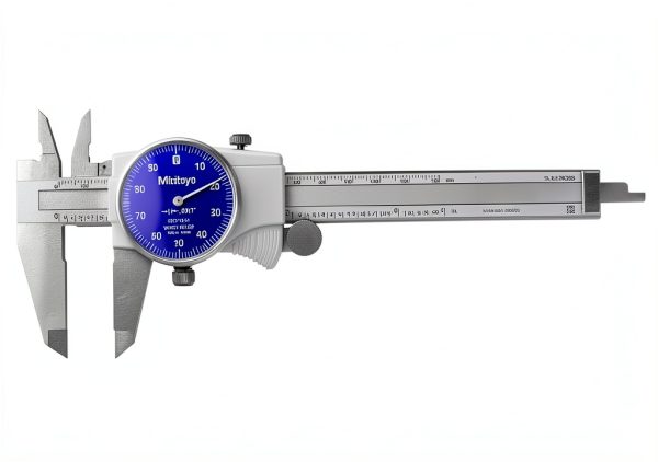 Mitutoyo Dial Caliper 505-742-51 Ultra Smooth Sliding Shock Protection-0