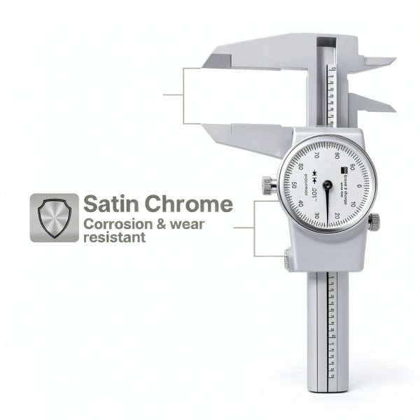 Hang Zhou Great Star 6‑Inch Dial Caliper Hardened Stainless Steel-3