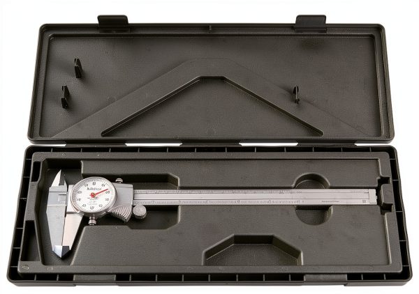 Mitutoyo 8-Inch Foldable Dial Caliper with TiN Coating Model 505-743J-2