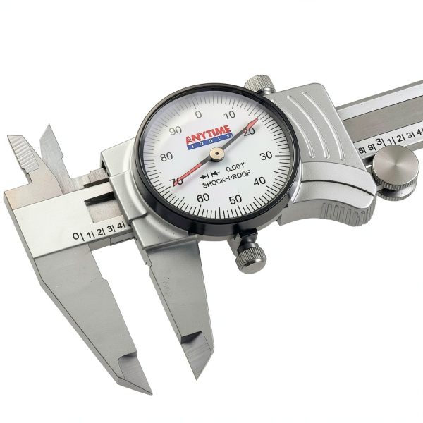 Anytime Tools 6 Inch Dial Caliper with Gears, Shock‑Proof Build-1