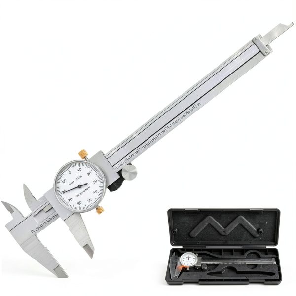 Dial Caliper HARDELL Carbon Steel 0 to 6 Inch Precision Measuring Tool-0