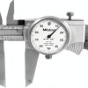 Mitutoyo 8-Inch Foldable Dial Caliper with TiN Coating Model 505-743J-5