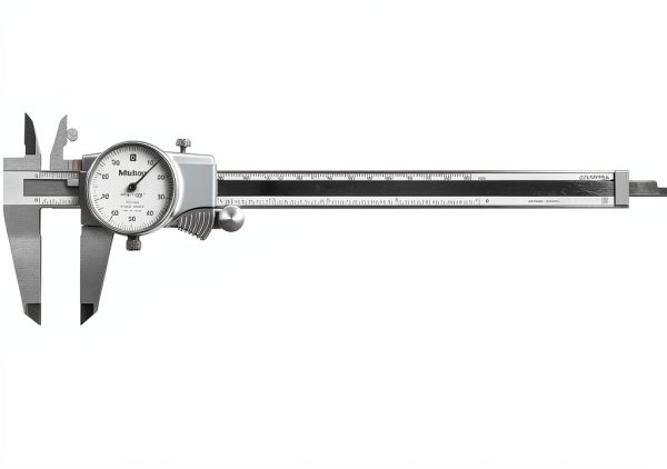 Mitutoyo 8-Inch Foldable Dial Caliper with TiN Coating Model 505-743J-4