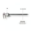 Dial Caliper Fowler 52-008-712-0 Steel with Knurled Lock-1